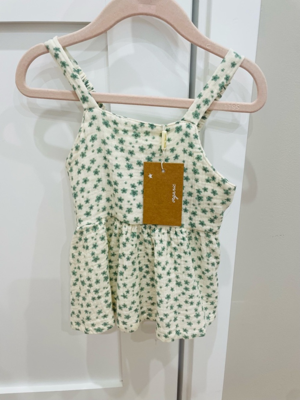 Angel Dear Peplum Tank with Smocked Back
